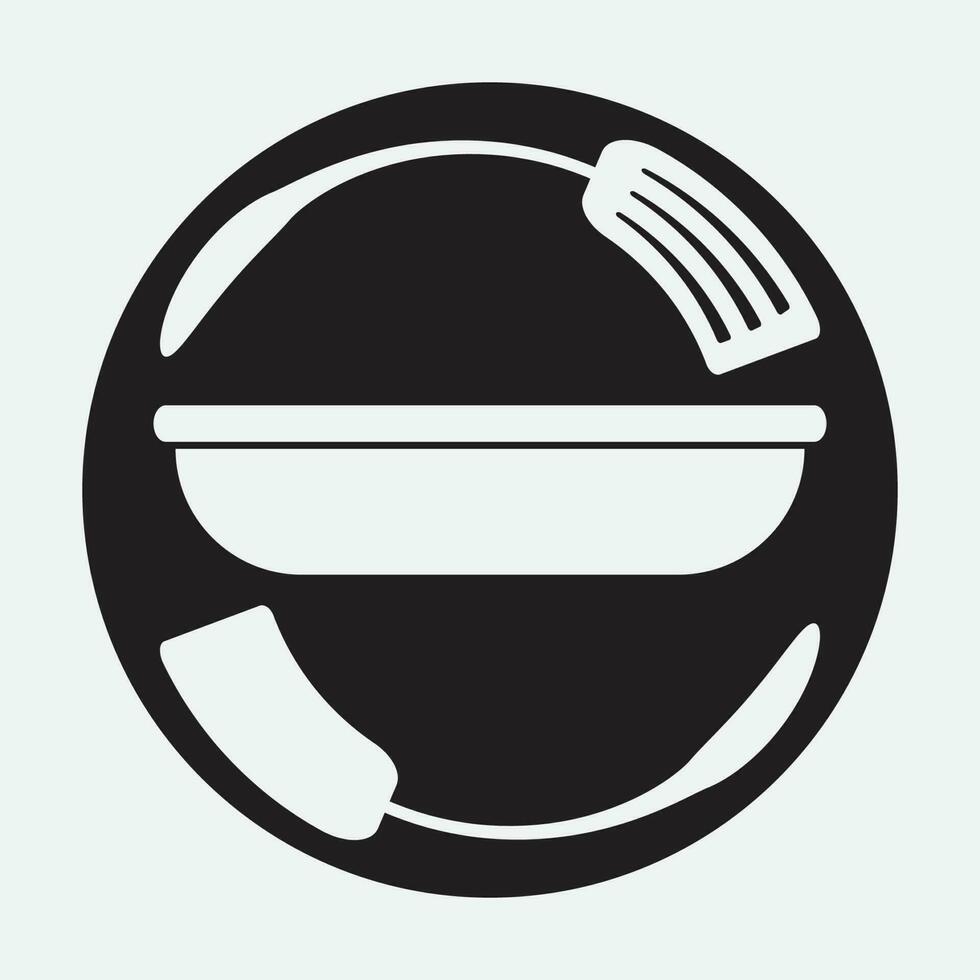 Cooking logo. Icon or symbol for design menu restaurant. vector