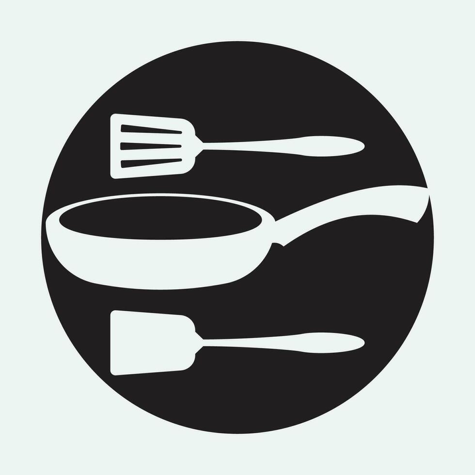 Cooking logo. Icon or symbol for design menu restaurant. vector