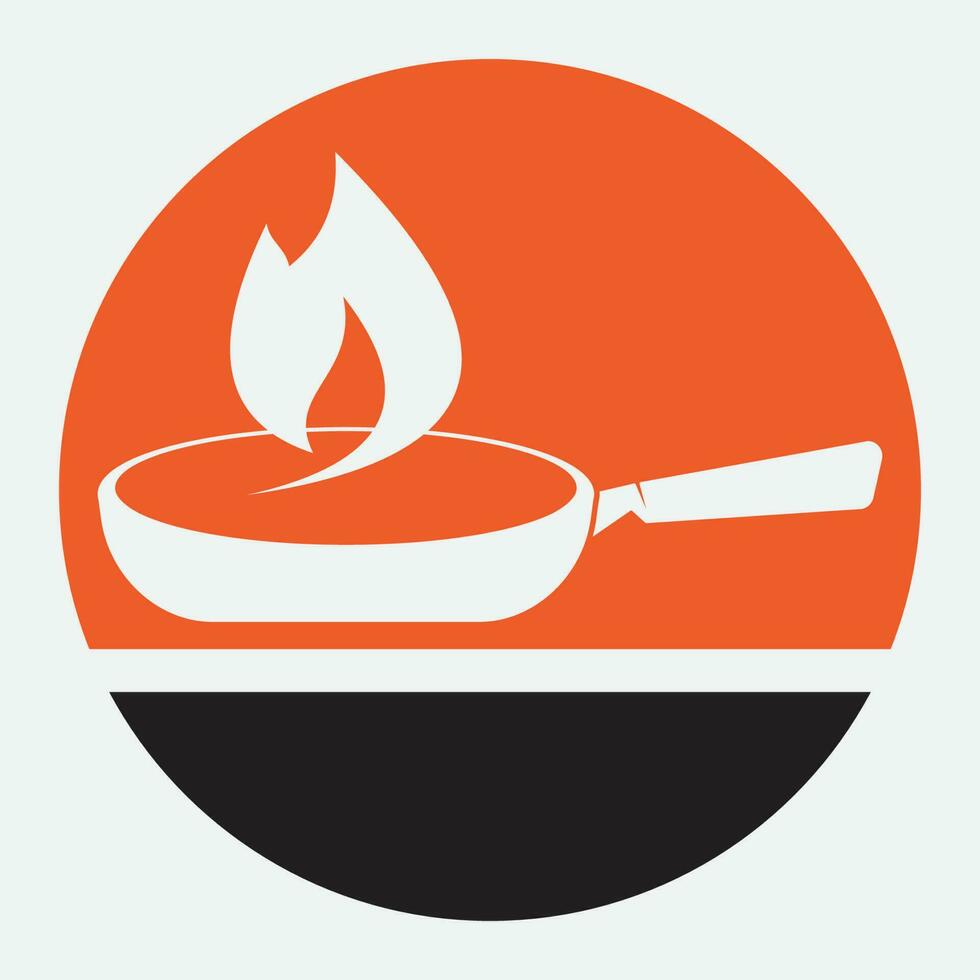 Cooking logo. Icon or symbol for design menu restaurant. vector