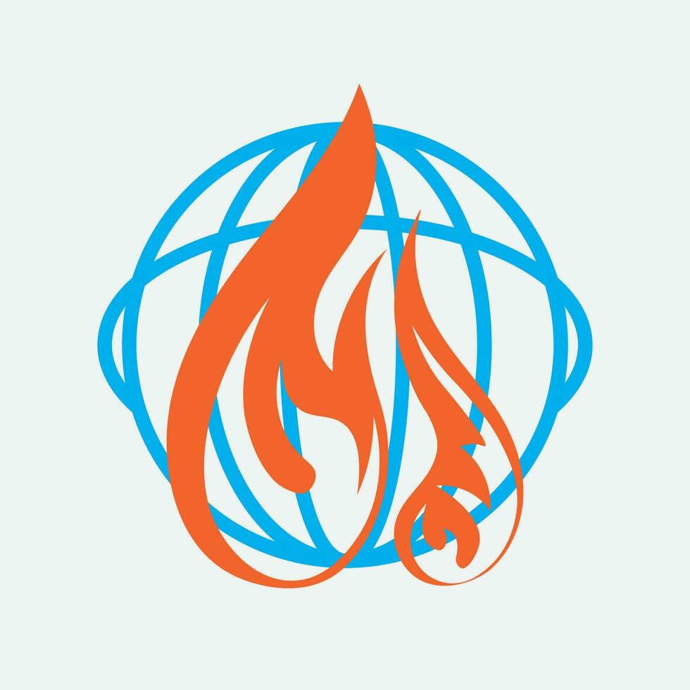 geothermal source logo illustration vector