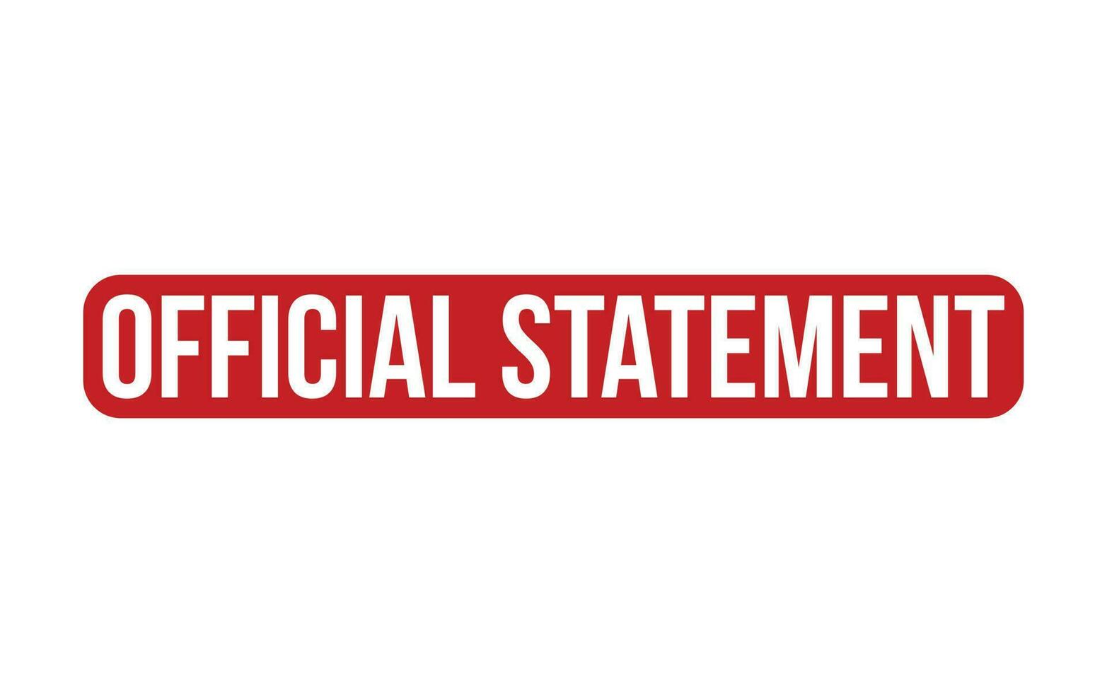 Red Official Statement Rubber Stamp Seal Vector