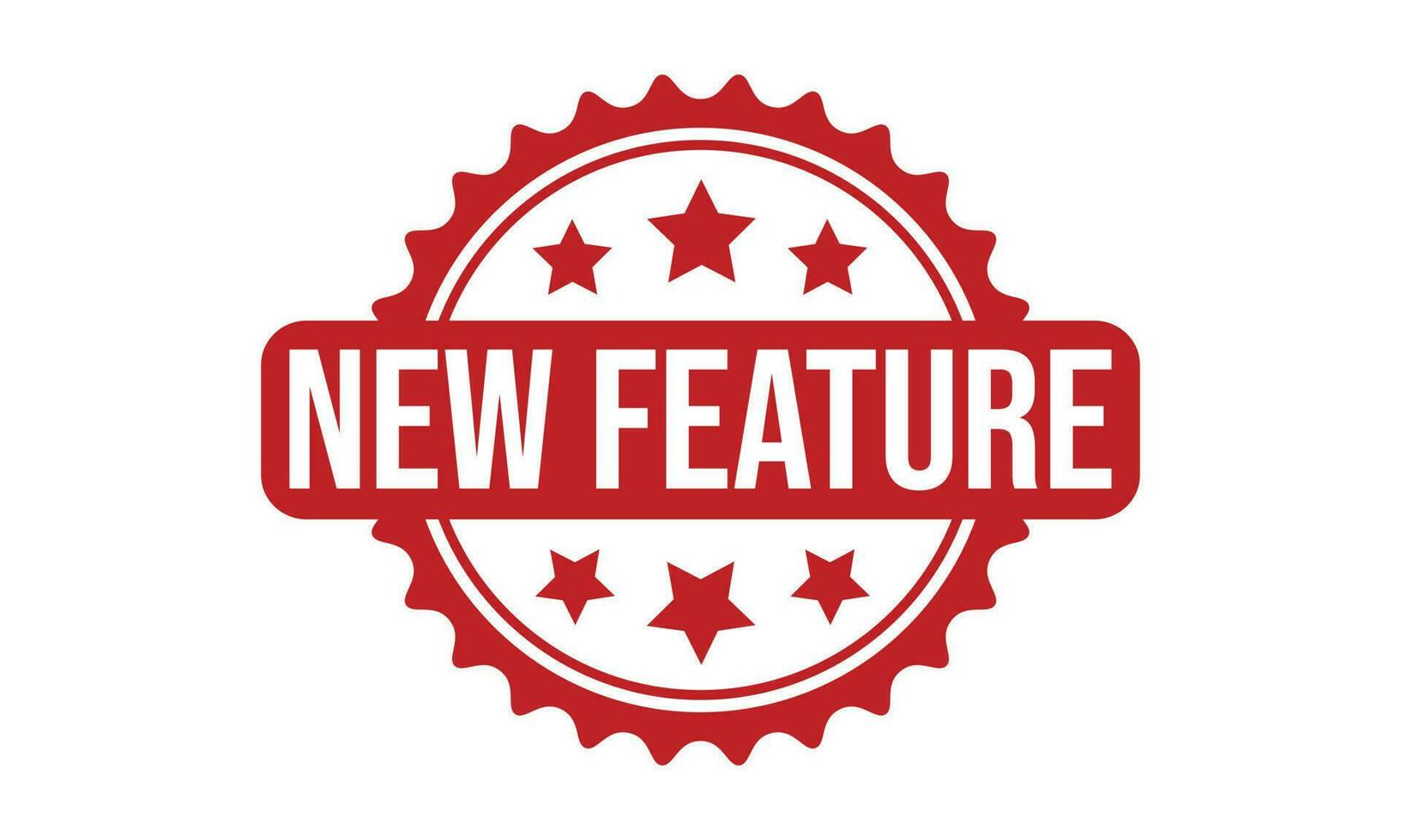 New Feature Rubber Stamp Seal Vector