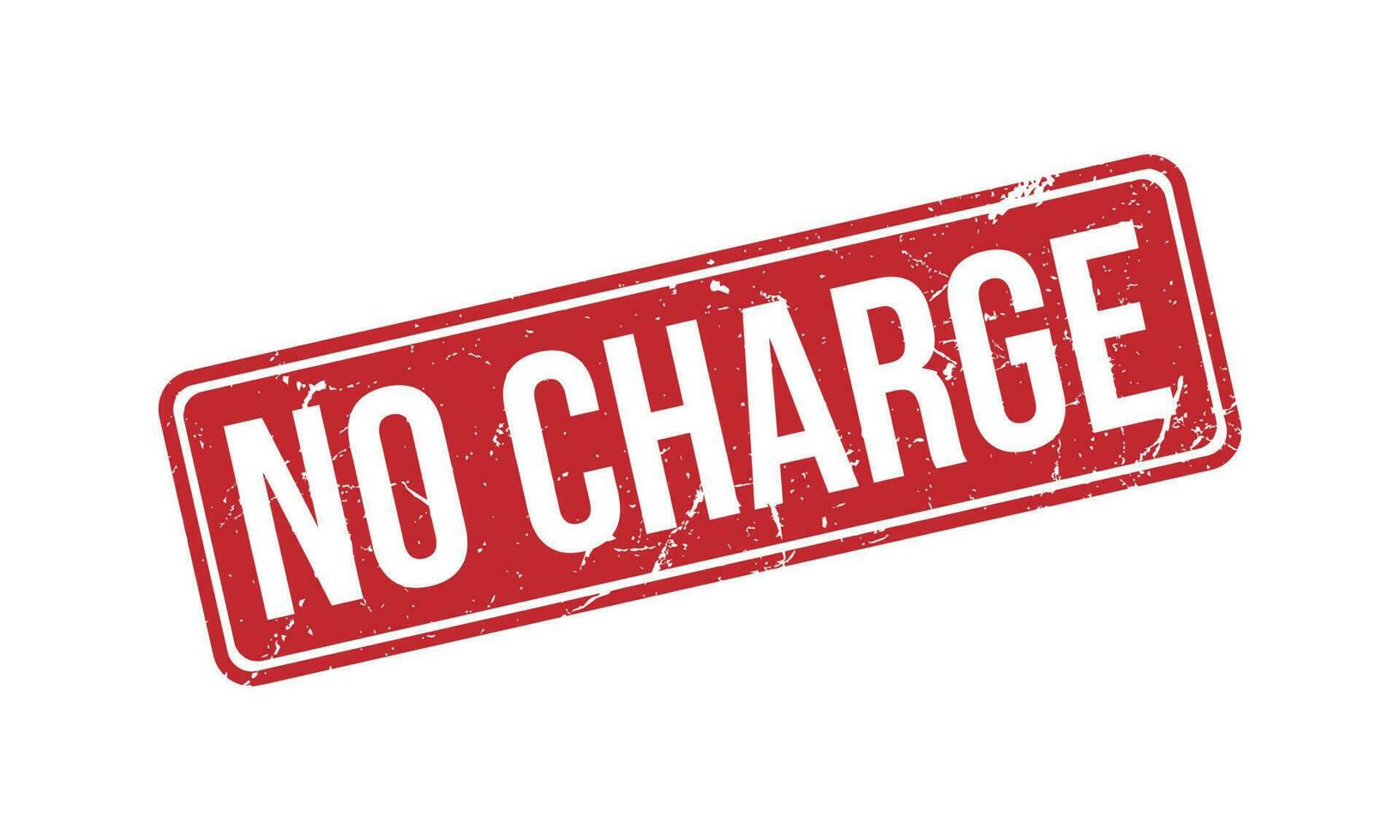 No Charge Rubber Stamp Seal Vector