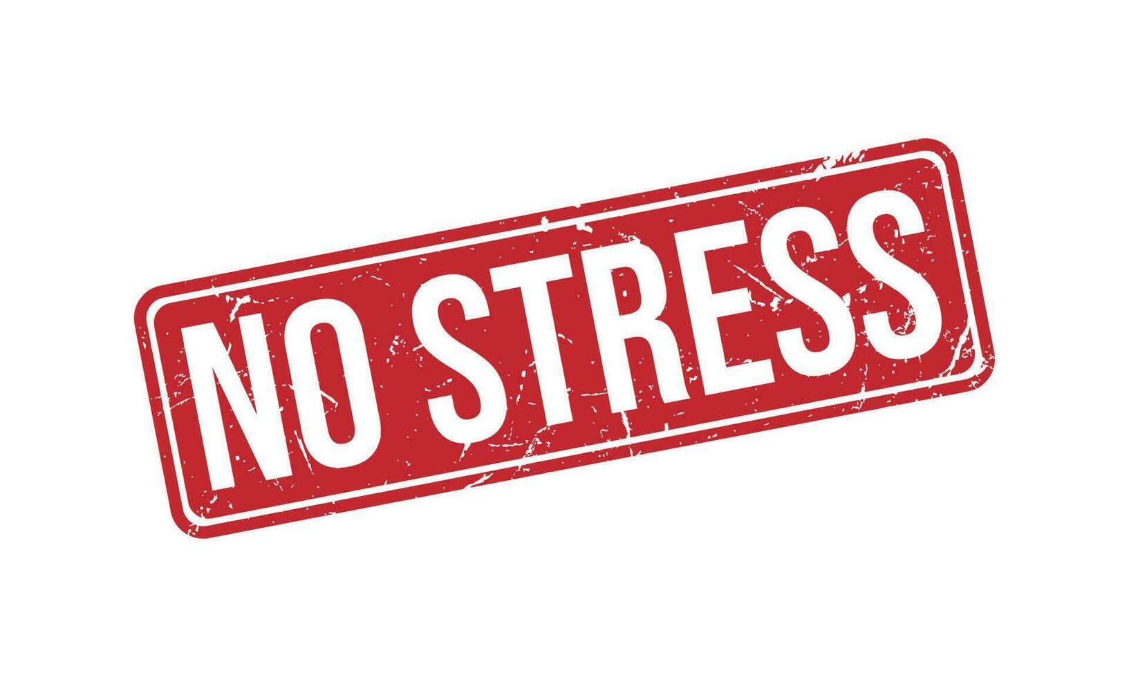 No Stress Rubber Stamp Seal Vector