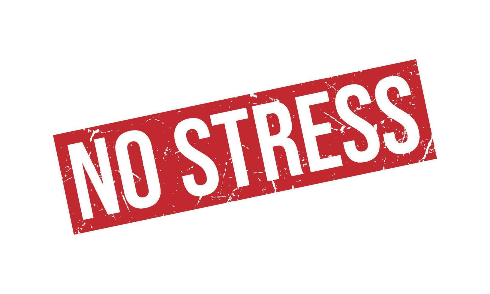 No Stress Rubber Stamp Seal Vector