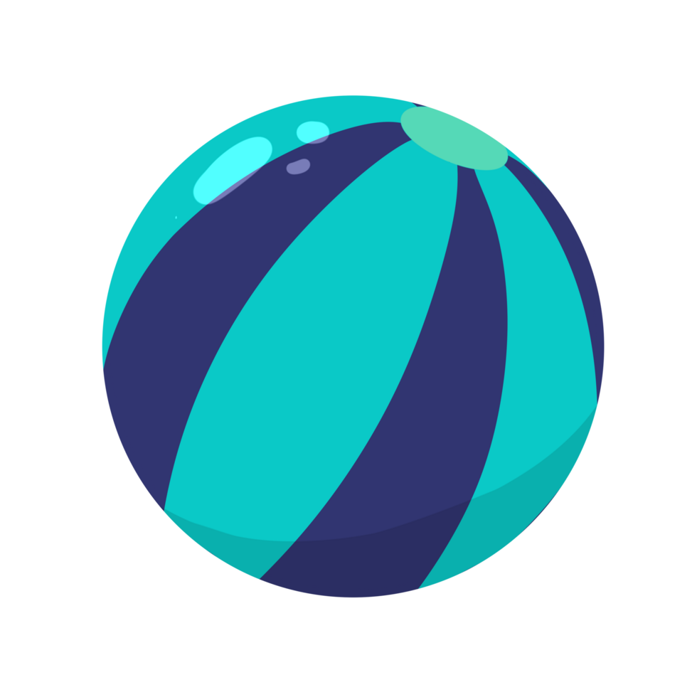 azul de praia bola png