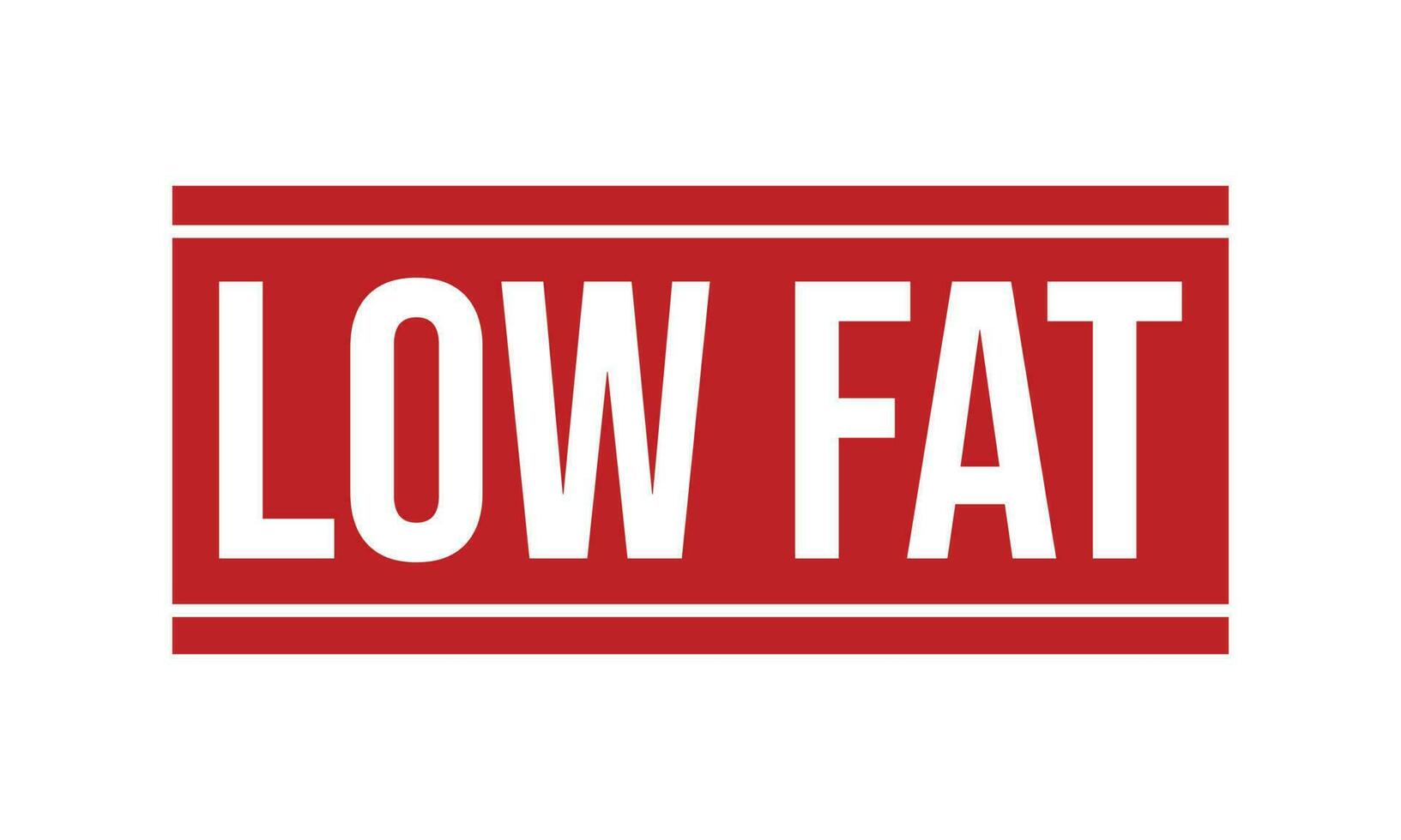 Low Fat Rubber Stamp Seal Vector