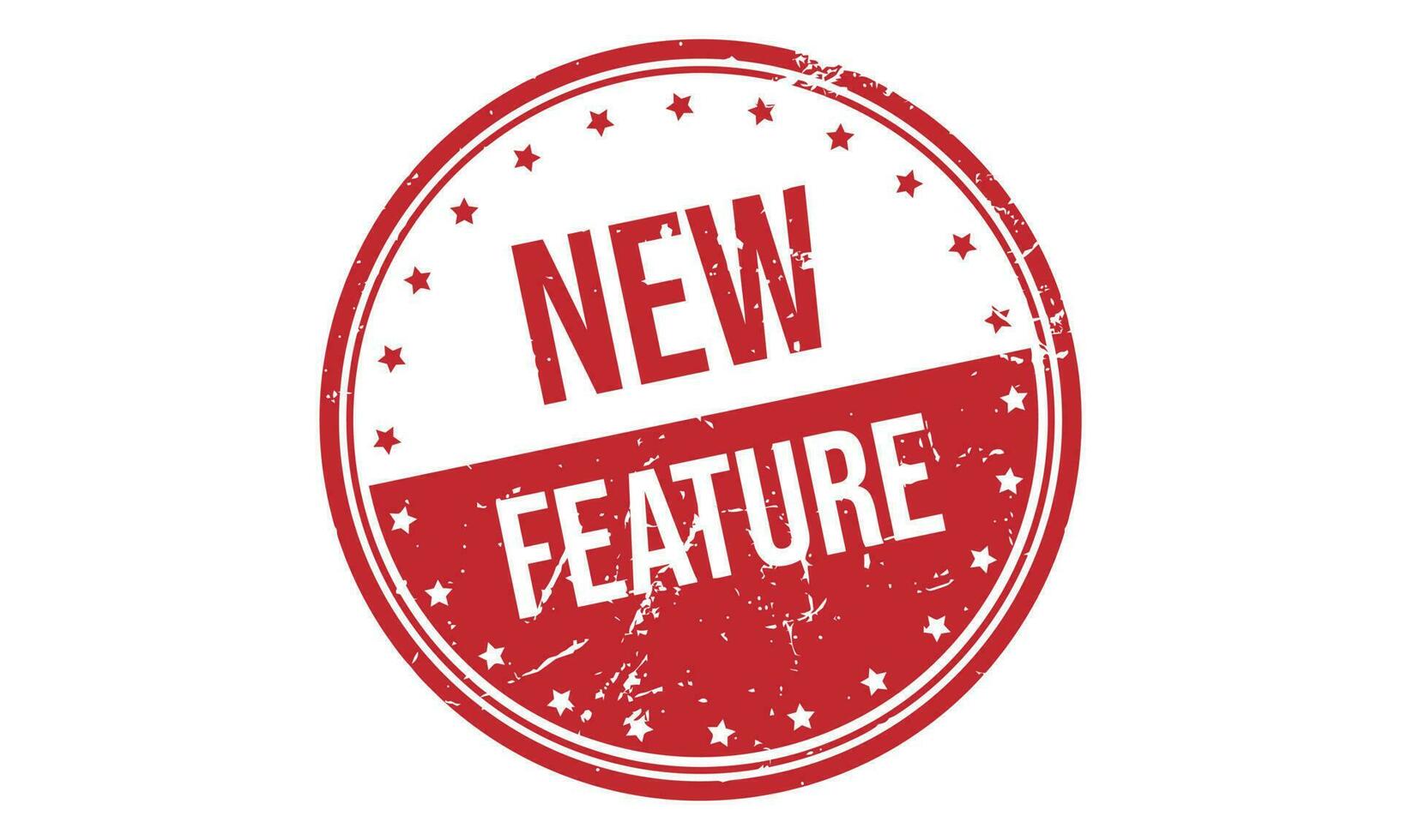 New Feature Rubber Stamp Seal Vector