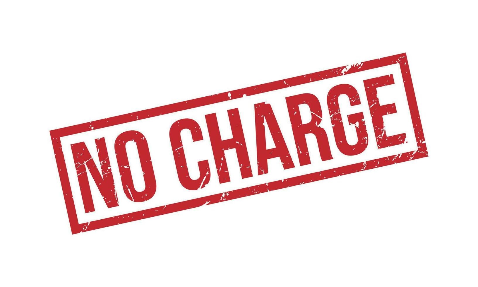 No Charge Rubber Stamp Seal Vector