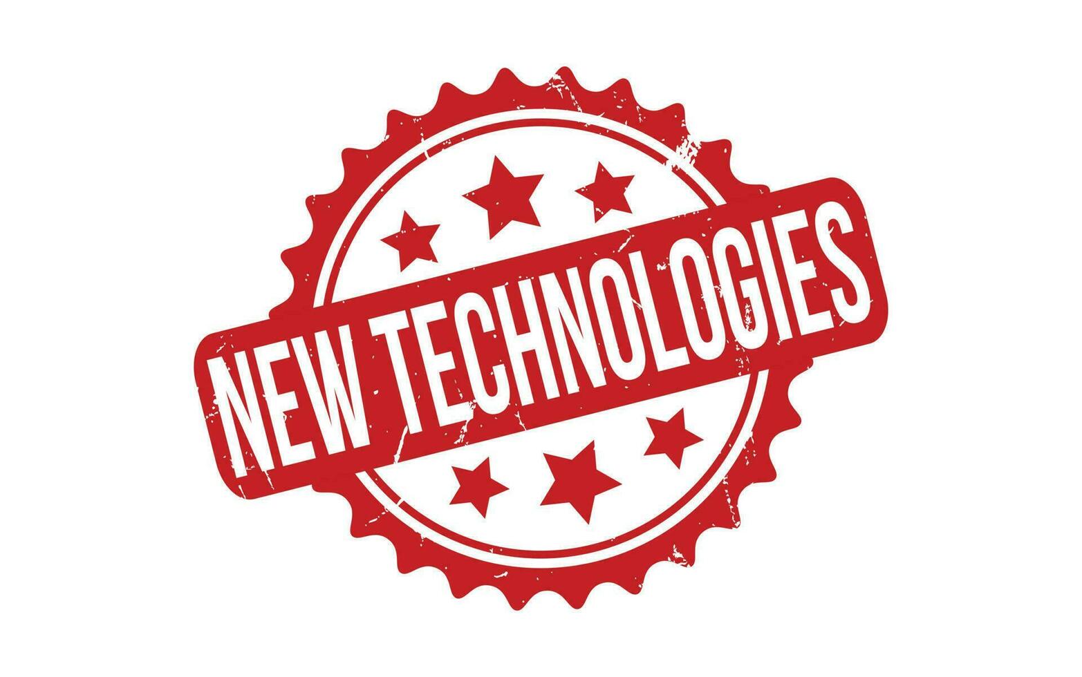 New Technologies rubber grunge stamp seal vector