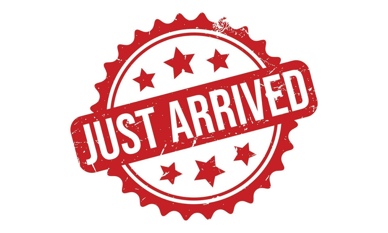 Just Arrived Rubber Stamp Seal Vector