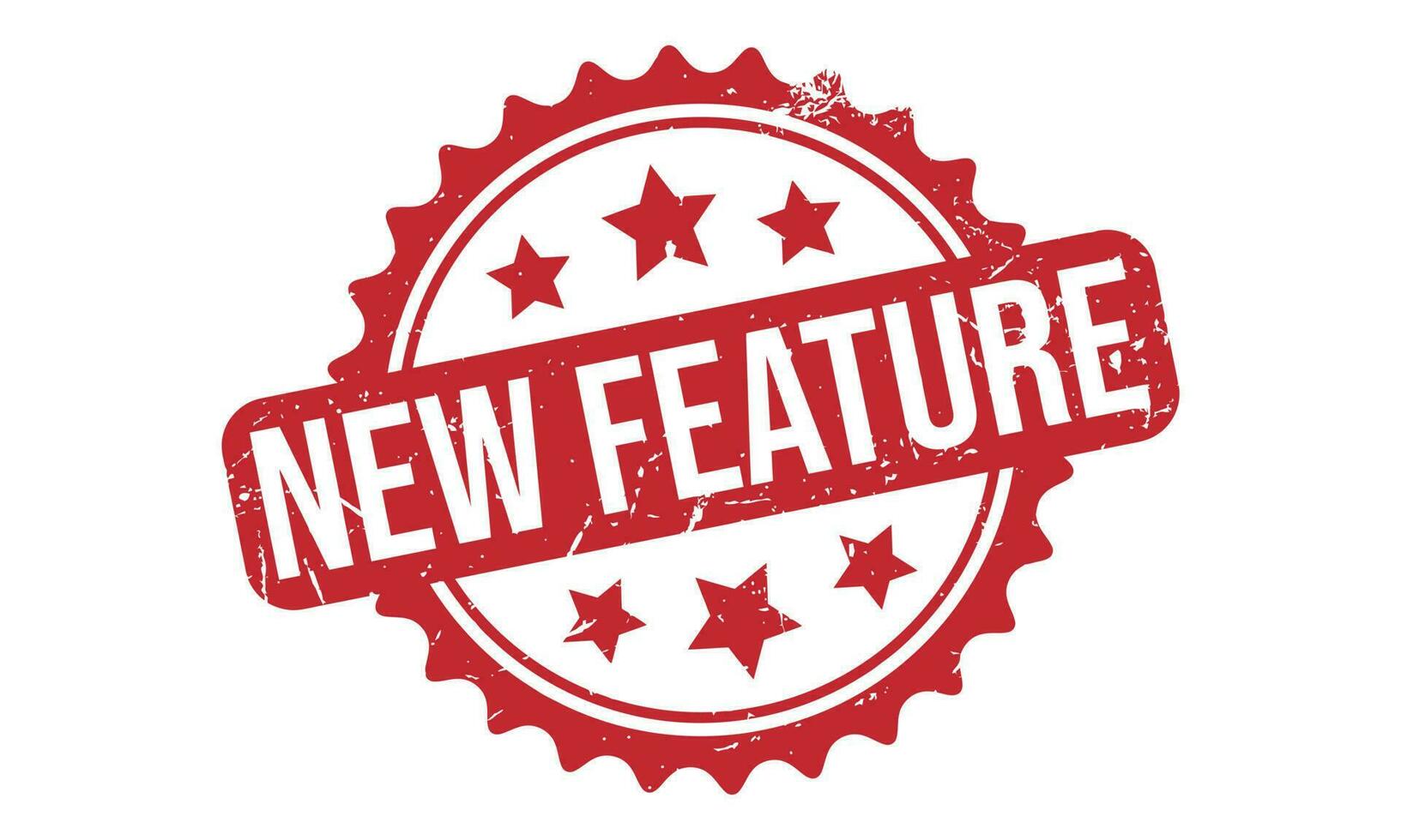 New Feature Rubber Stamp Seal Vector