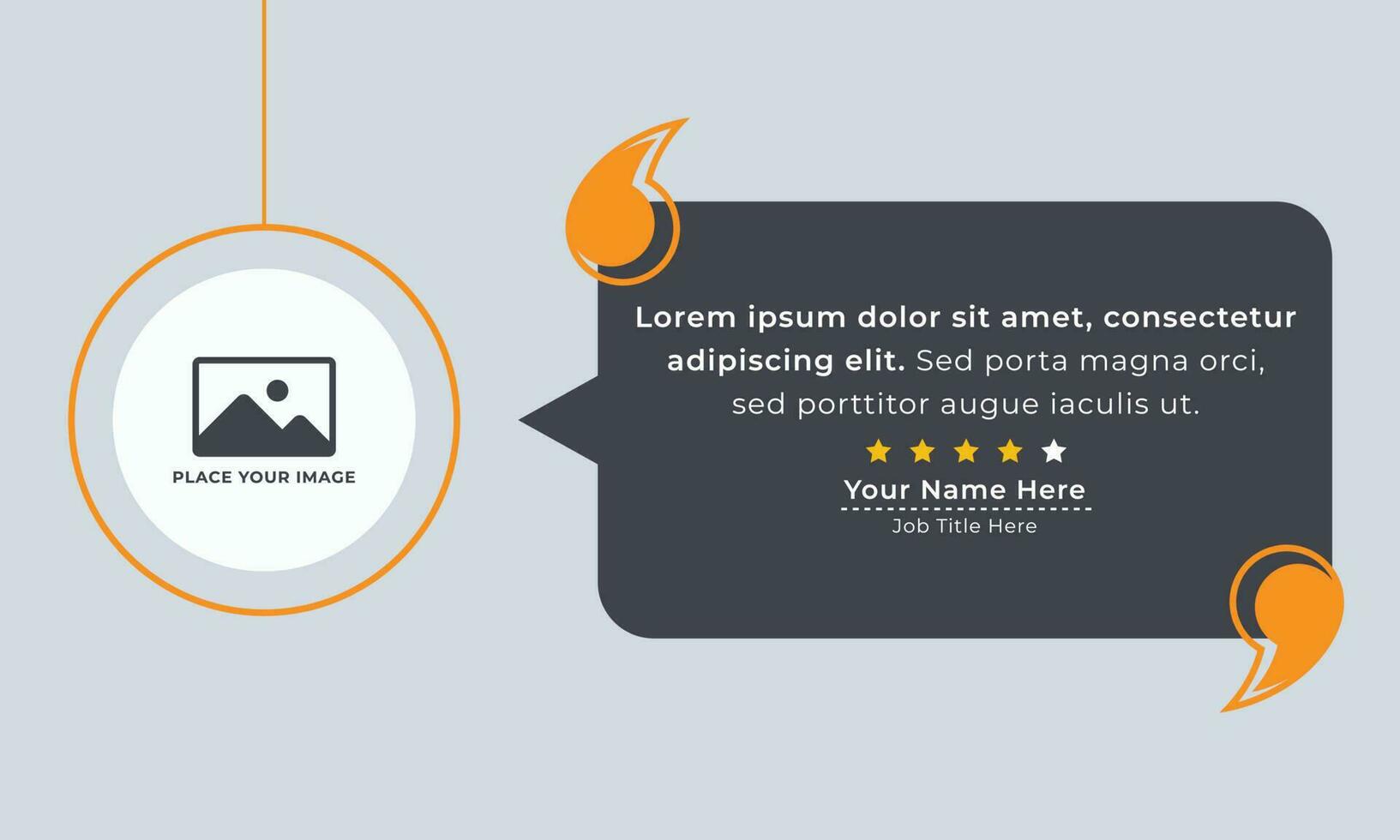 Client Or Customer Service Feedback Review Post Design Template vector