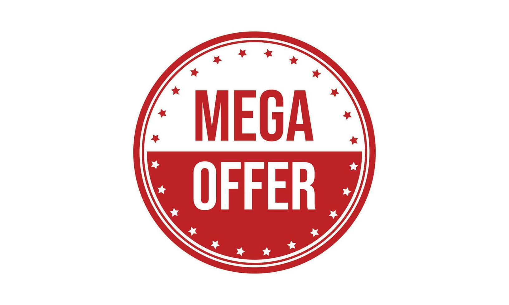 mega oferta caucho sello sello vector