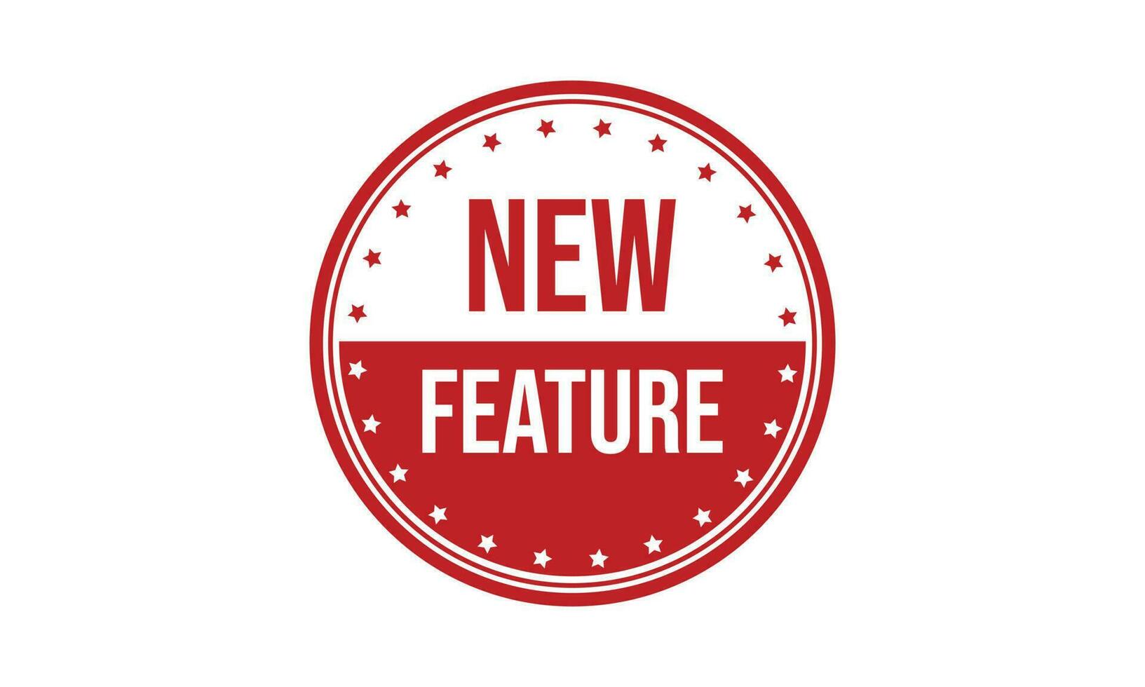 New Feature Rubber Stamp Seal Vector
