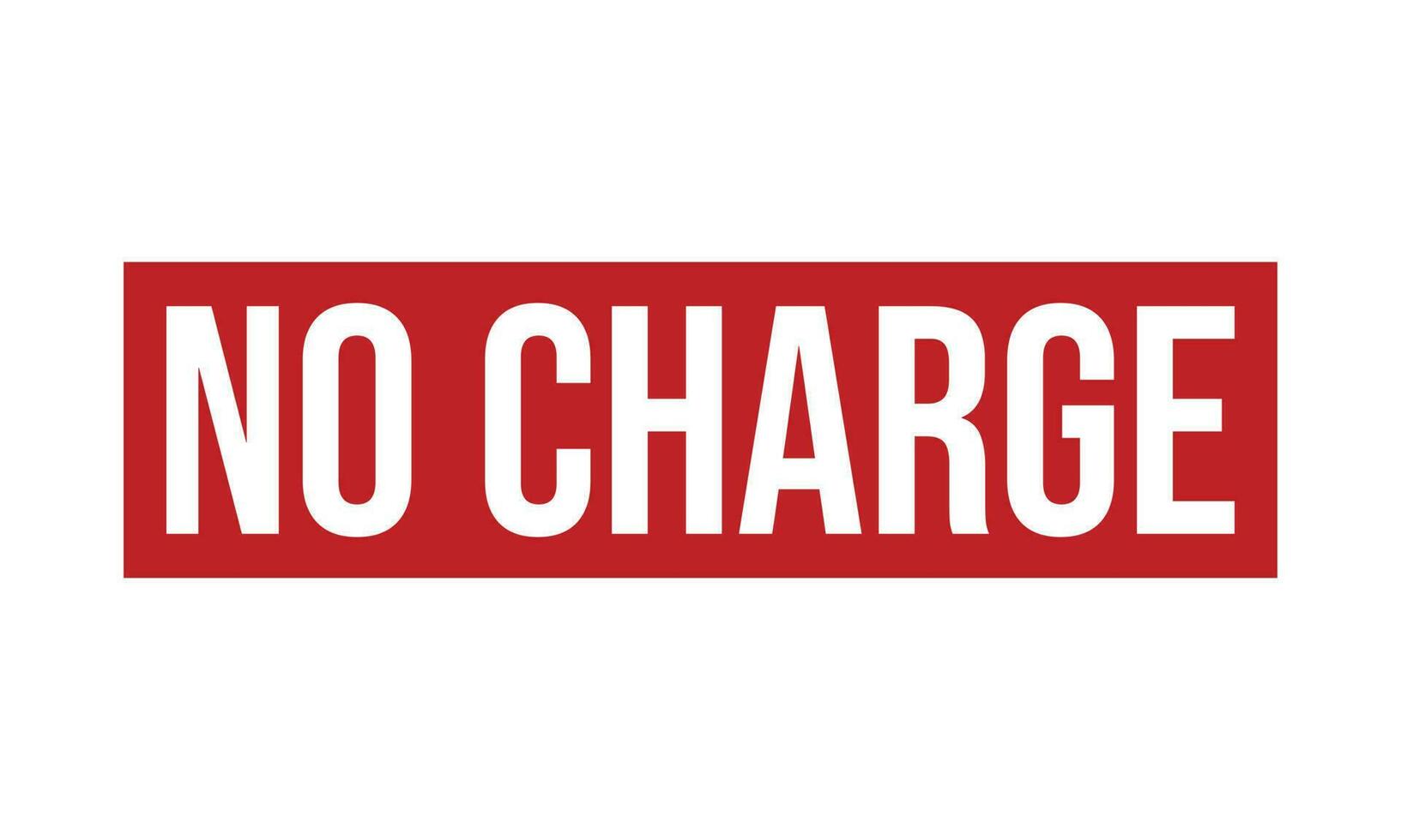 No Charge Rubber Stamp Seal Vector