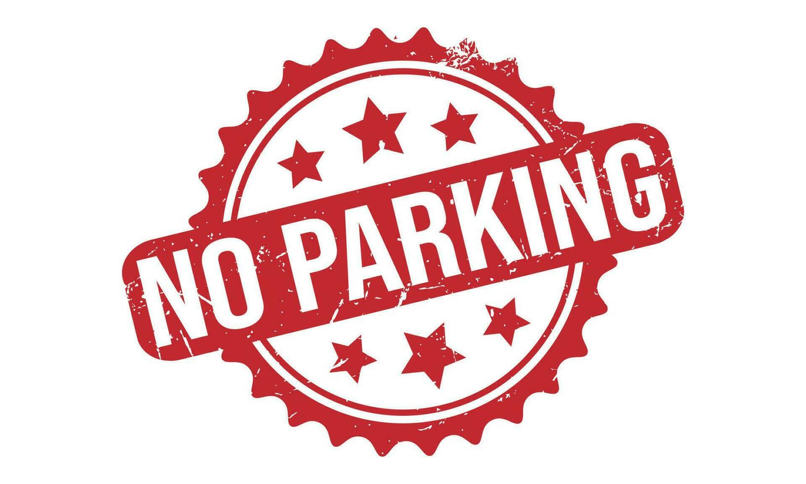 No Parking Rubber Stamp Seal Vector