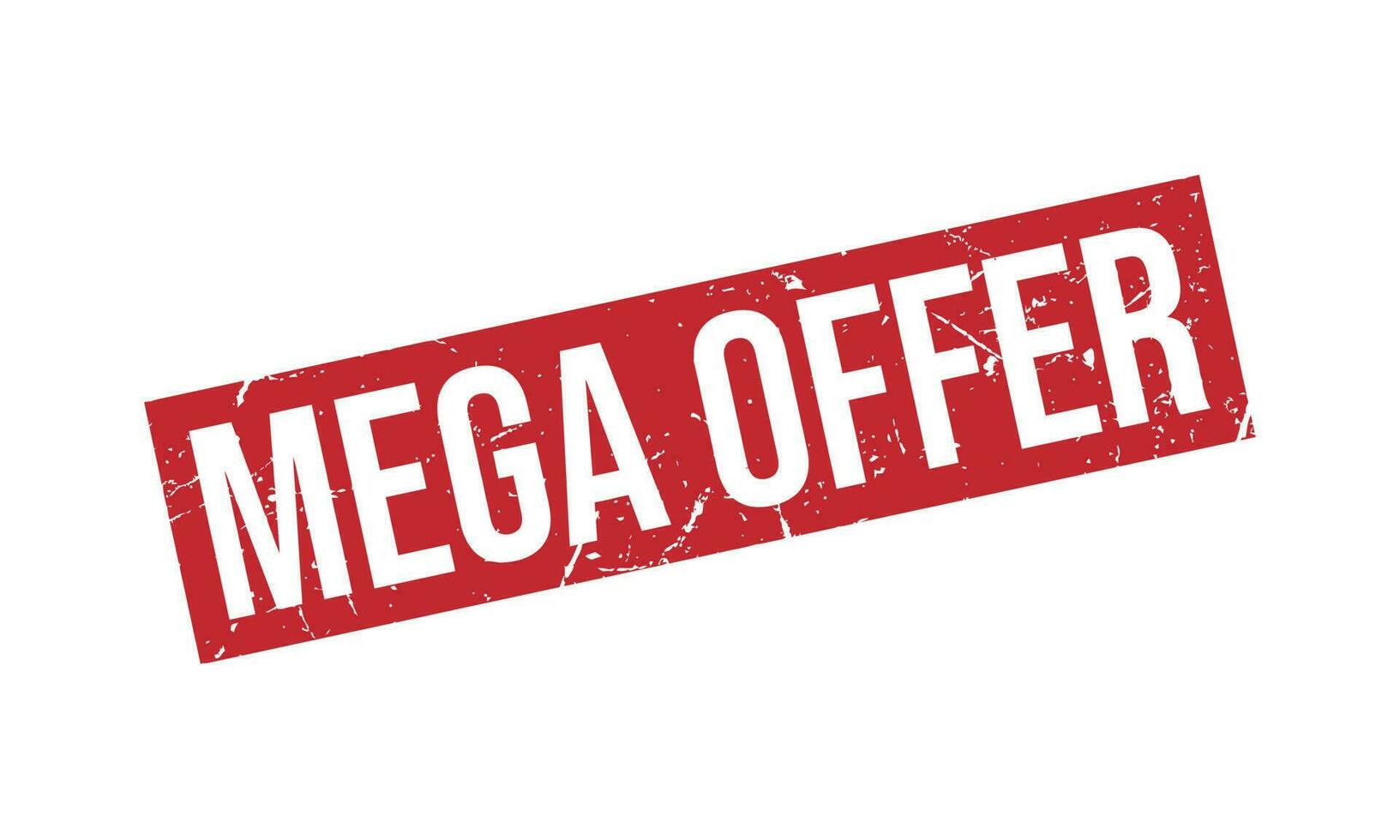 Mega Offer Rubber Stamp Seal Vector