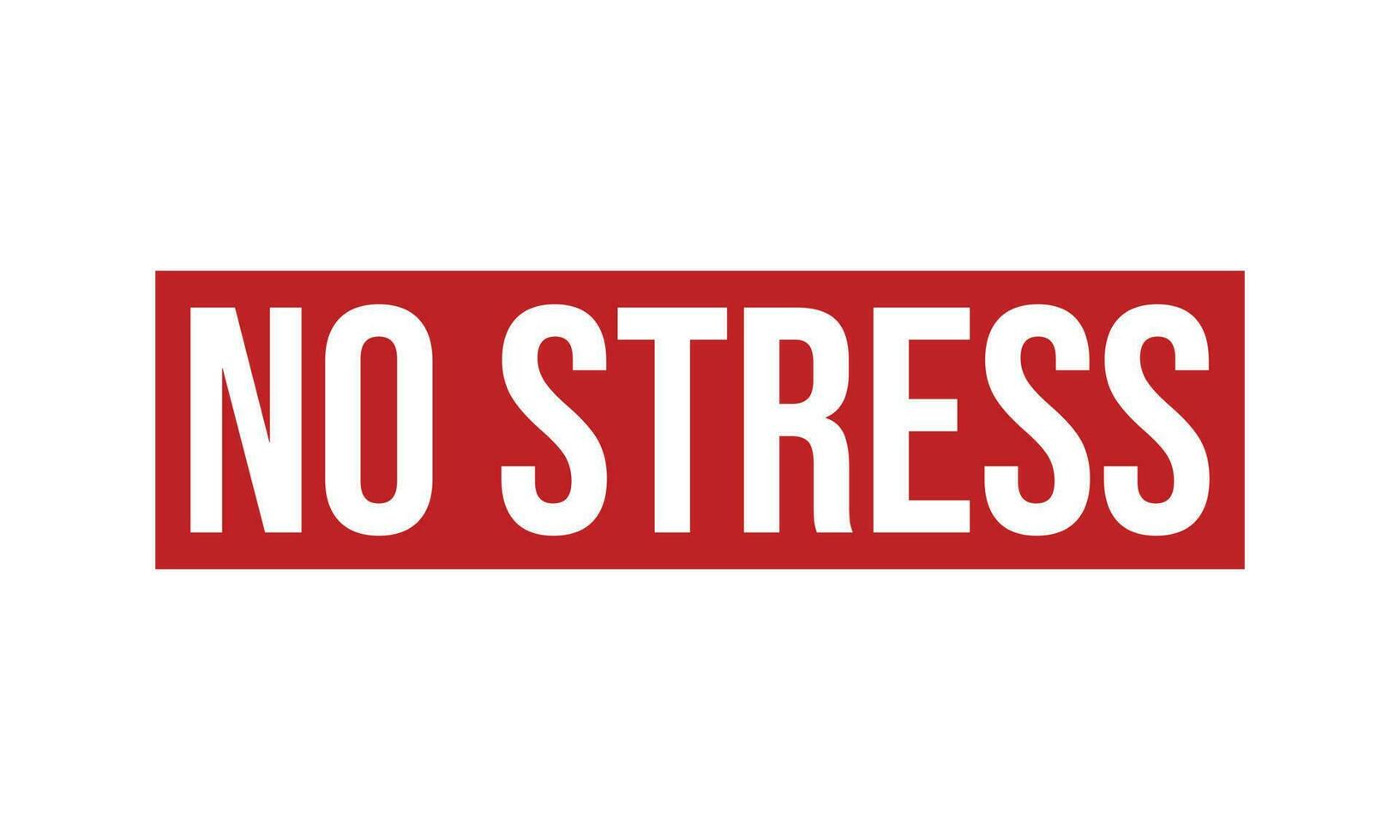 No Stress Rubber Stamp Seal Vector