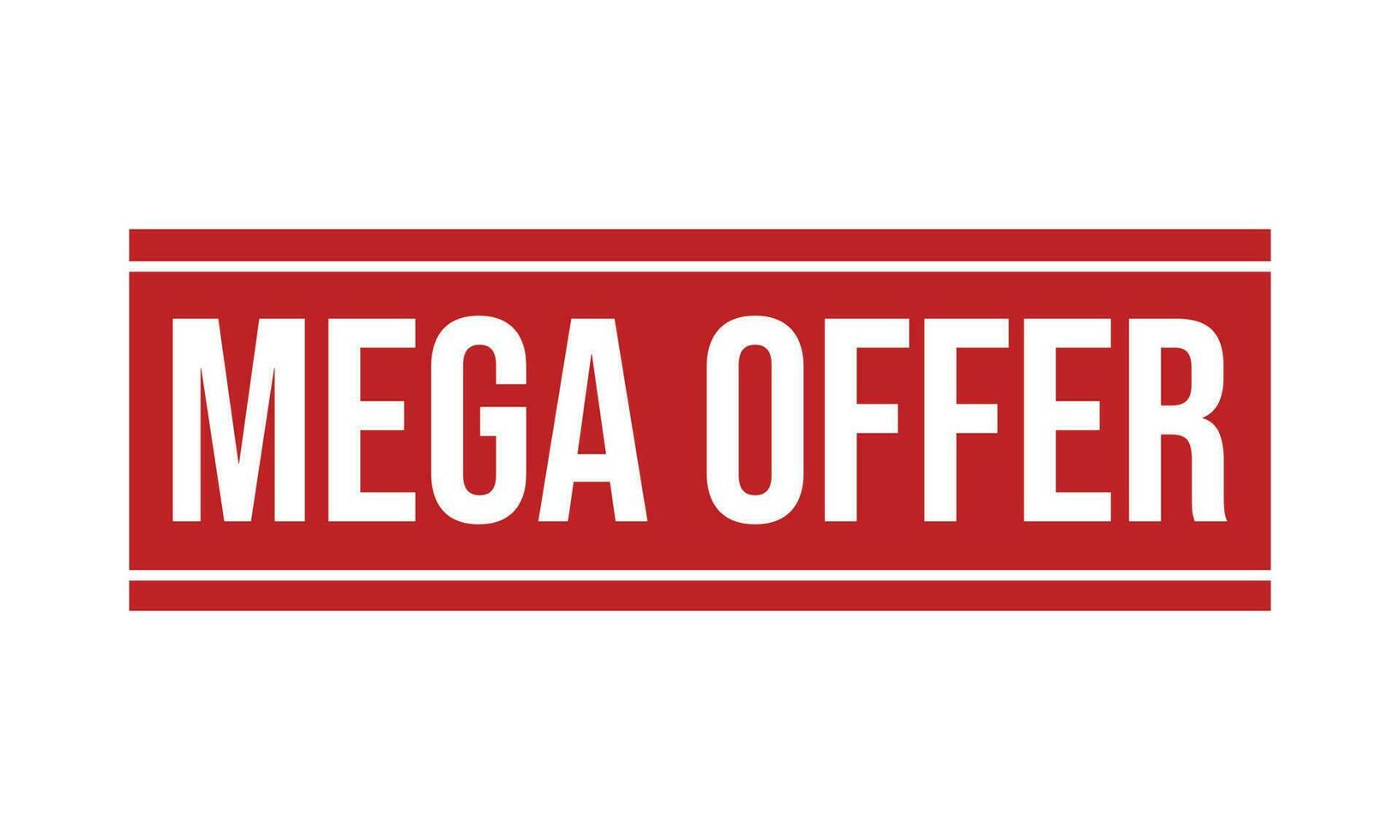 Mega Offer Rubber Stamp Seal Vector