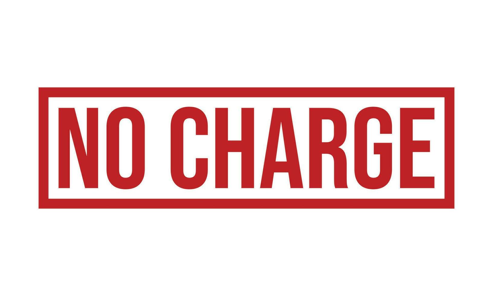 No Charge Rubber Stamp Seal Vector