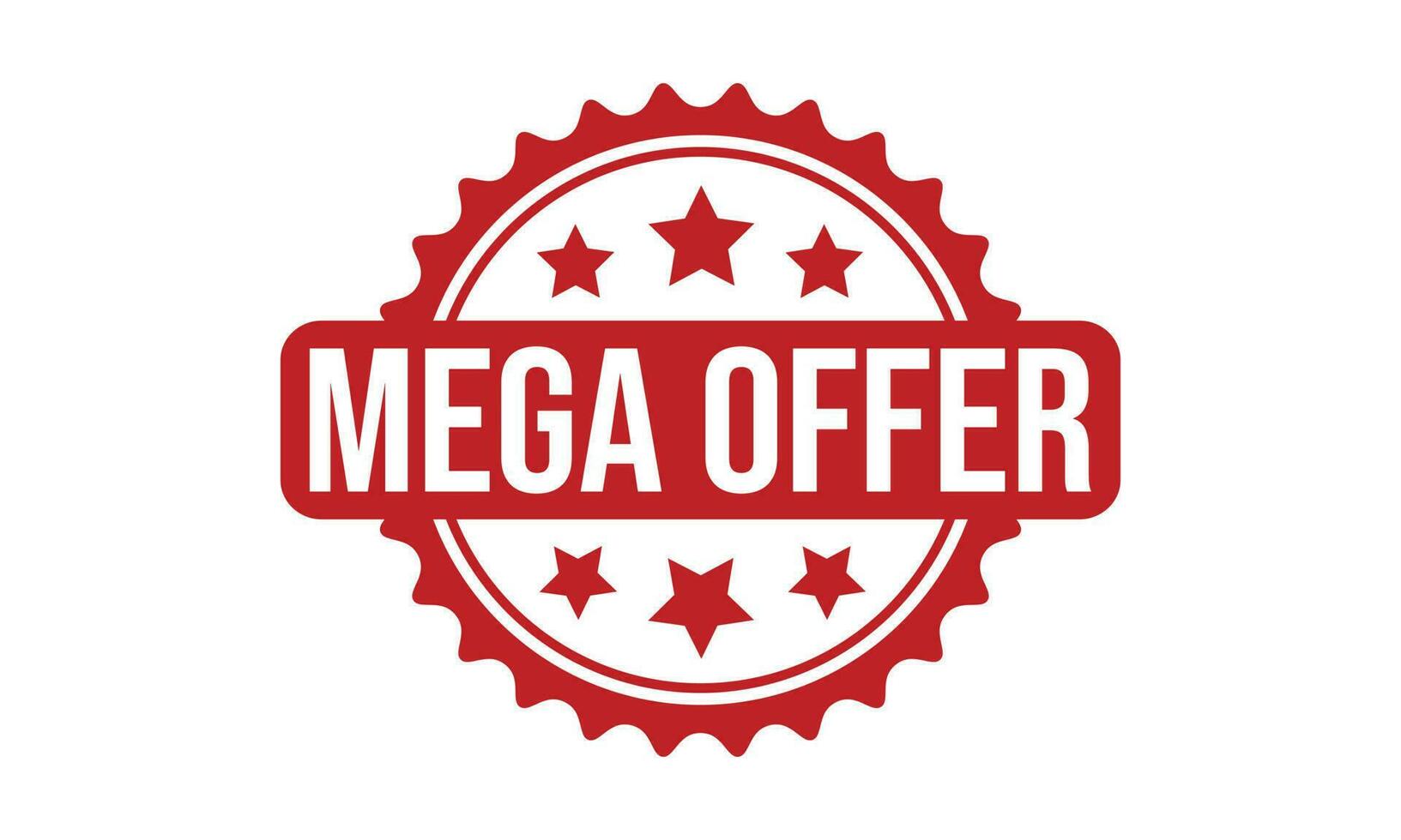 mega oferta caucho sello sello vector