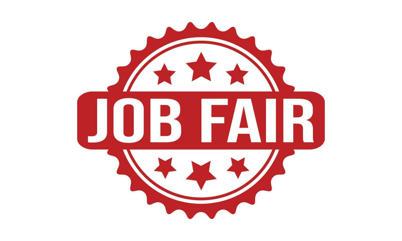 Job Fair Rubber Stamp Seal Vector