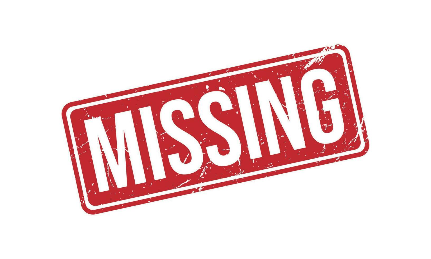Missing Rubber Stamp Seal Vector