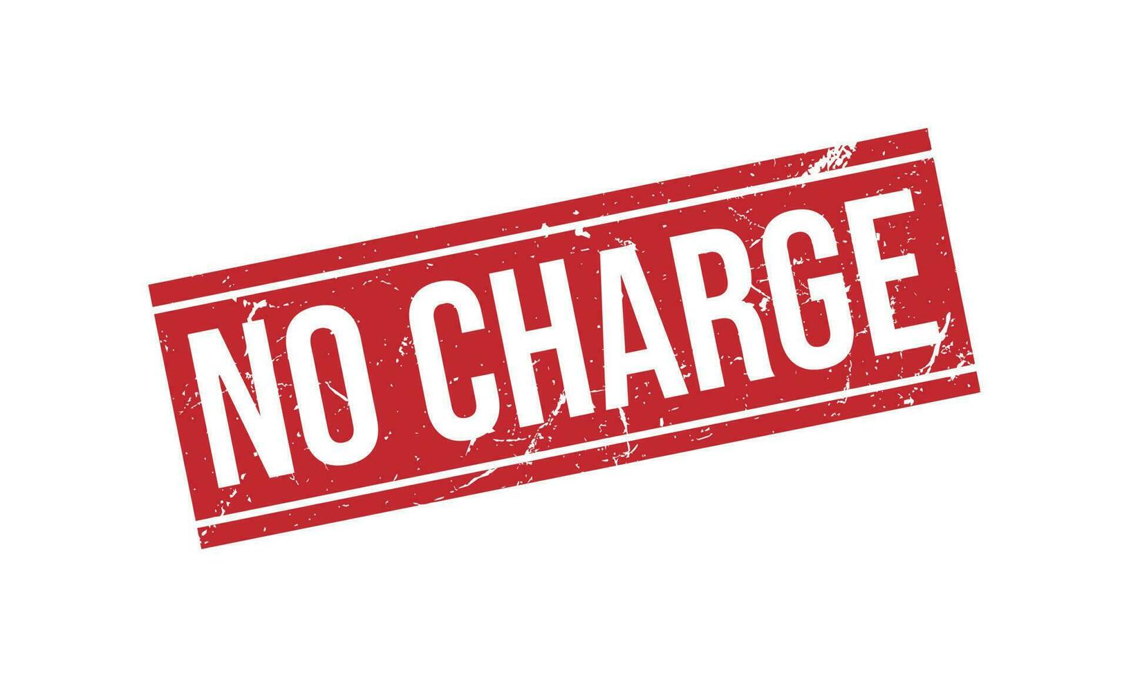 No Charge Rubber Stamp Seal Vector