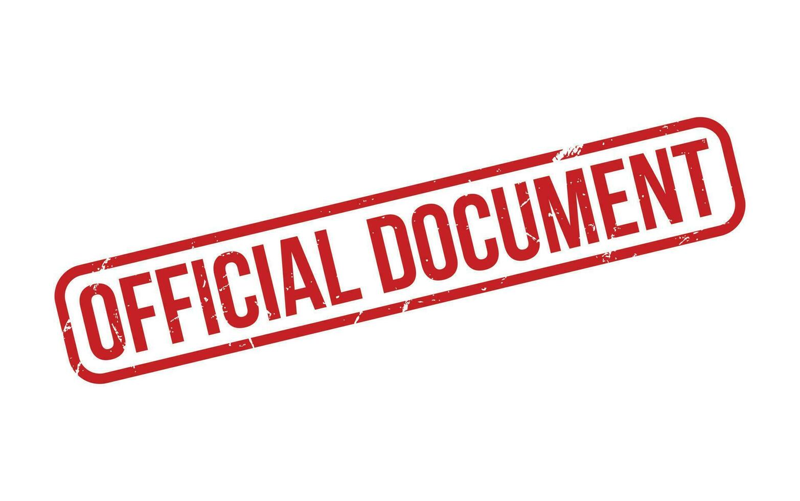 Red Official Document Rubber Stamp Seal Vector