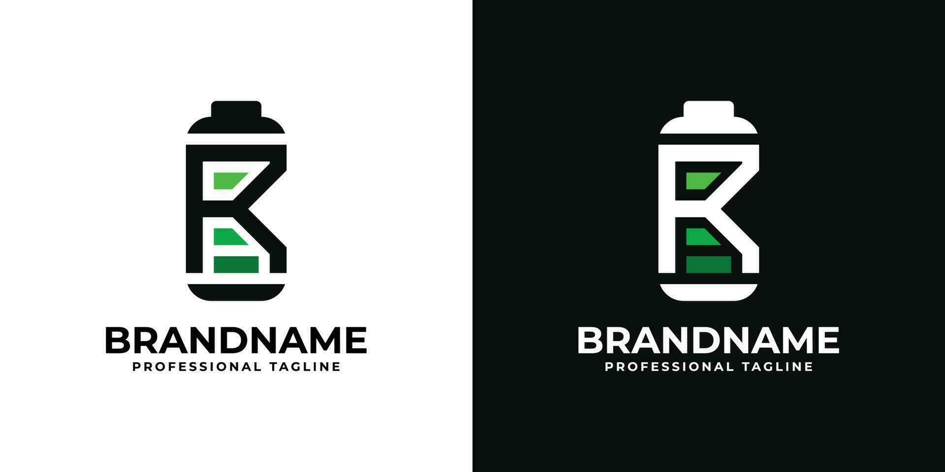 Letter R Battery Logo. Suitable for any business related to Battery with R initial. vector