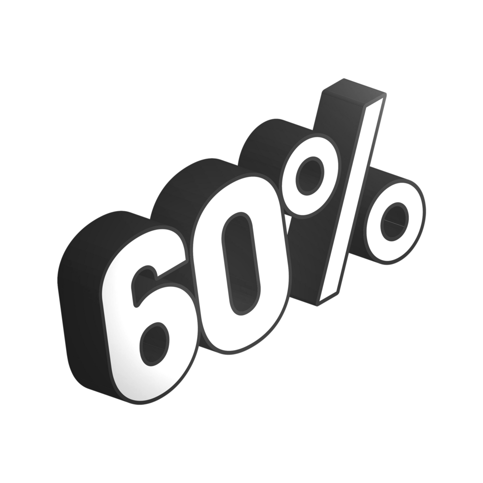 discount 3d text design png, 3d number in transparent background, discount sale creative typography design PNG, offer typography PNG design for web