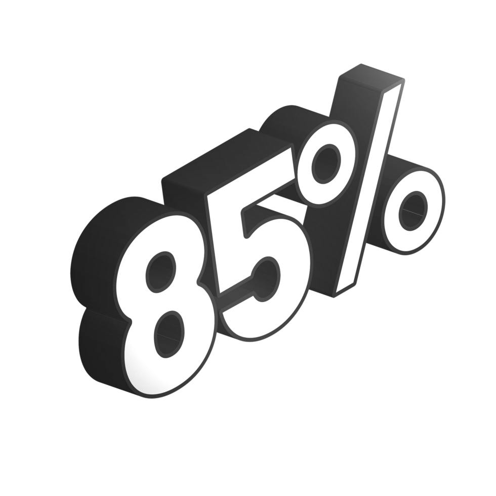 discount 3d text design png, 3d number in transparent background, discount sale creative typography design PNG, offer typography PNG design for web