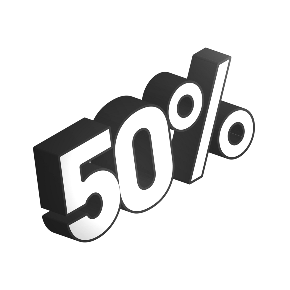 discount 3d text design png, 3d number in transparent background, discount sale creative typography design PNG, offer typography PNG design for web