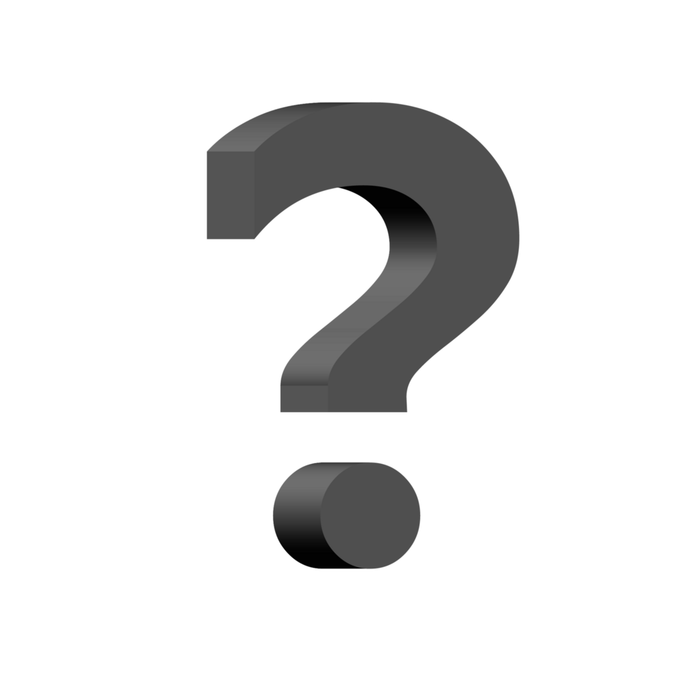 3d symbol PNG in transparent background