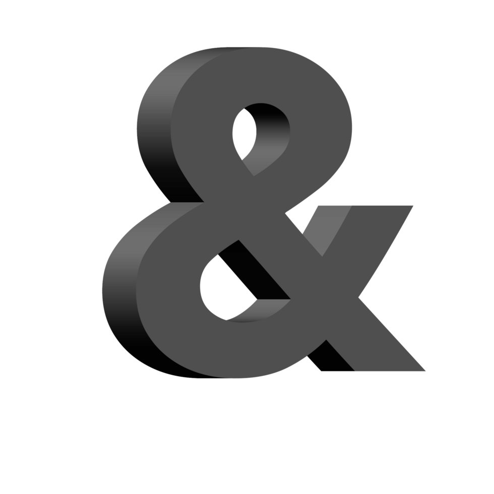 3d symbol PNG in transparent background