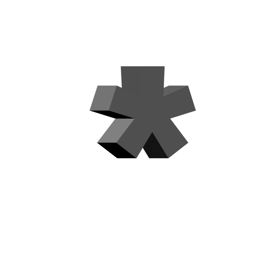 3d symbol PNG in transparent background