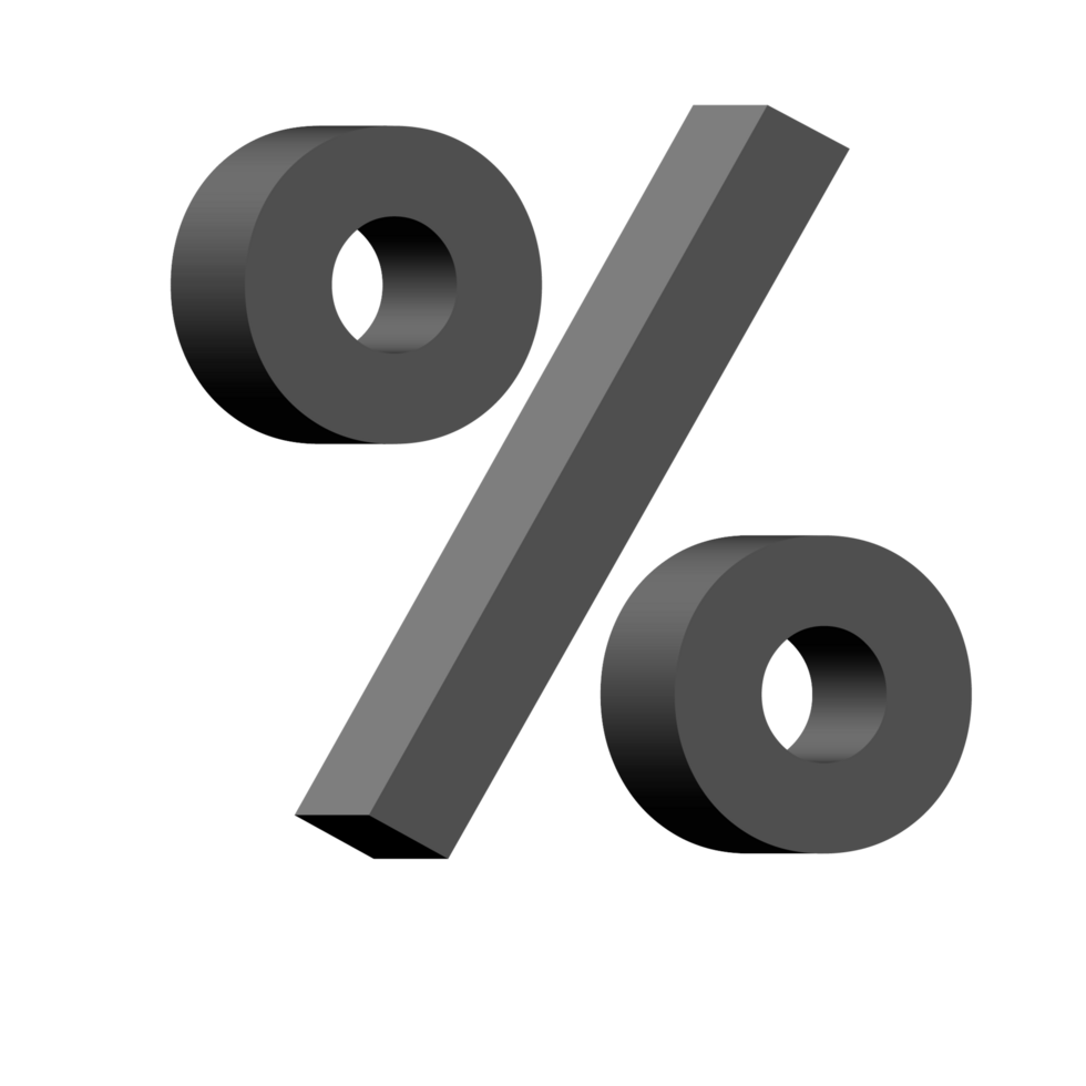 3d symbol PNG in transparent background