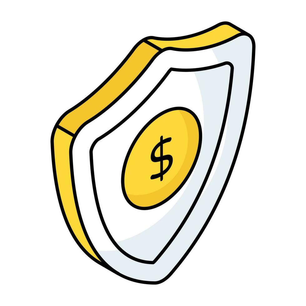 WA premium download icon of financial security eb vector
