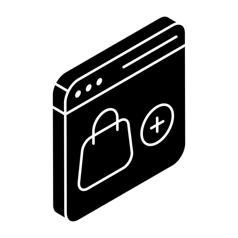 Modern design icon of add product Web vector