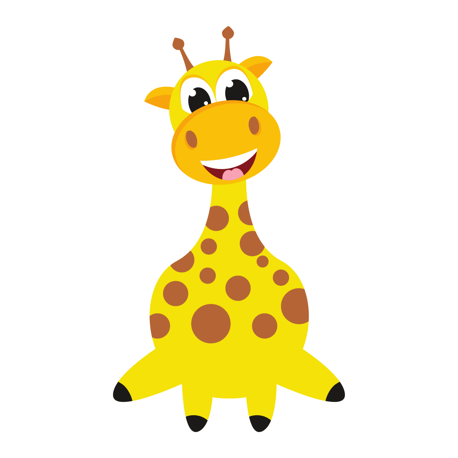 Free Cute Cartoon Giraffe Illustration 23353862 Png W - vrogue.co