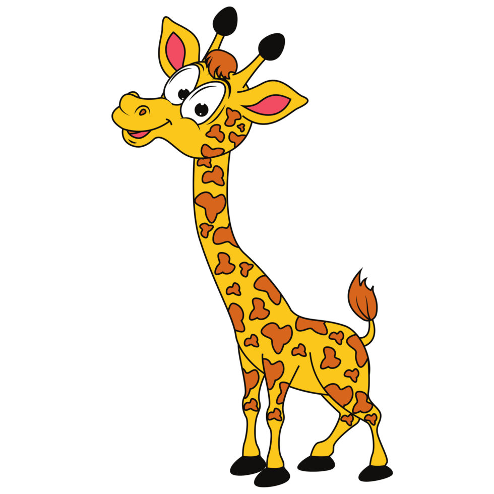 Free Cute Cartoon Giraffe Illustration 23353862 Png W - vrogue.co