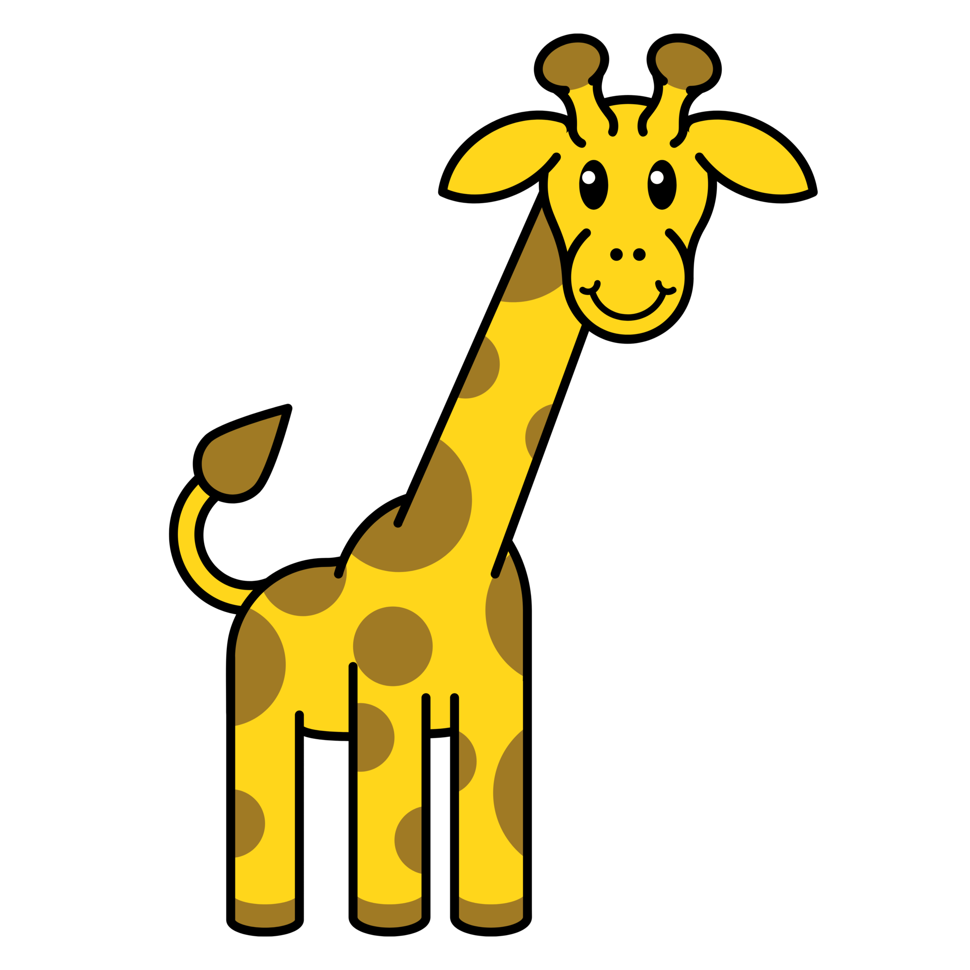Cute Cartoon Giraffe Illustration 23354080 Png - vrogue.co