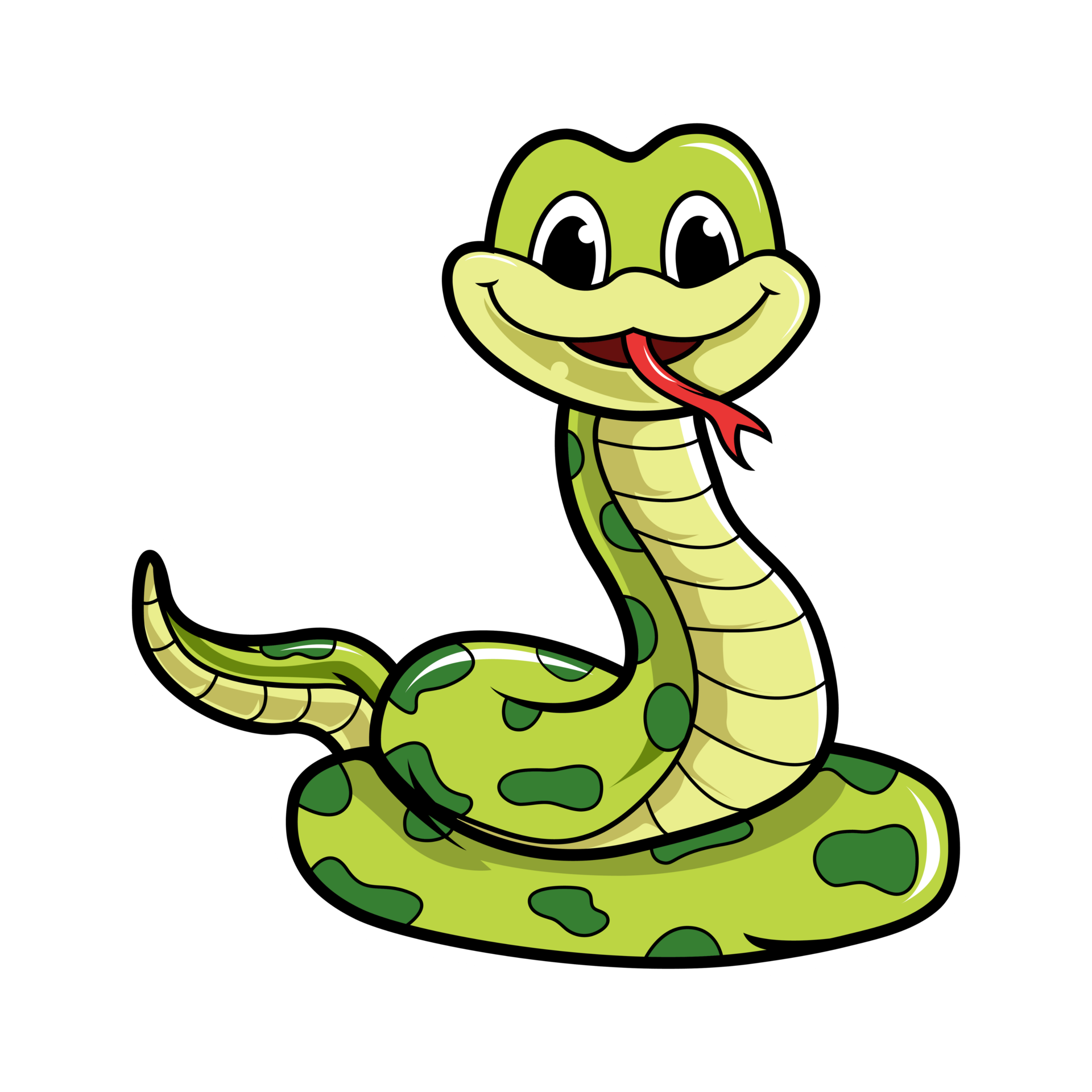Funny Cartoon Snake 23353723 PNG