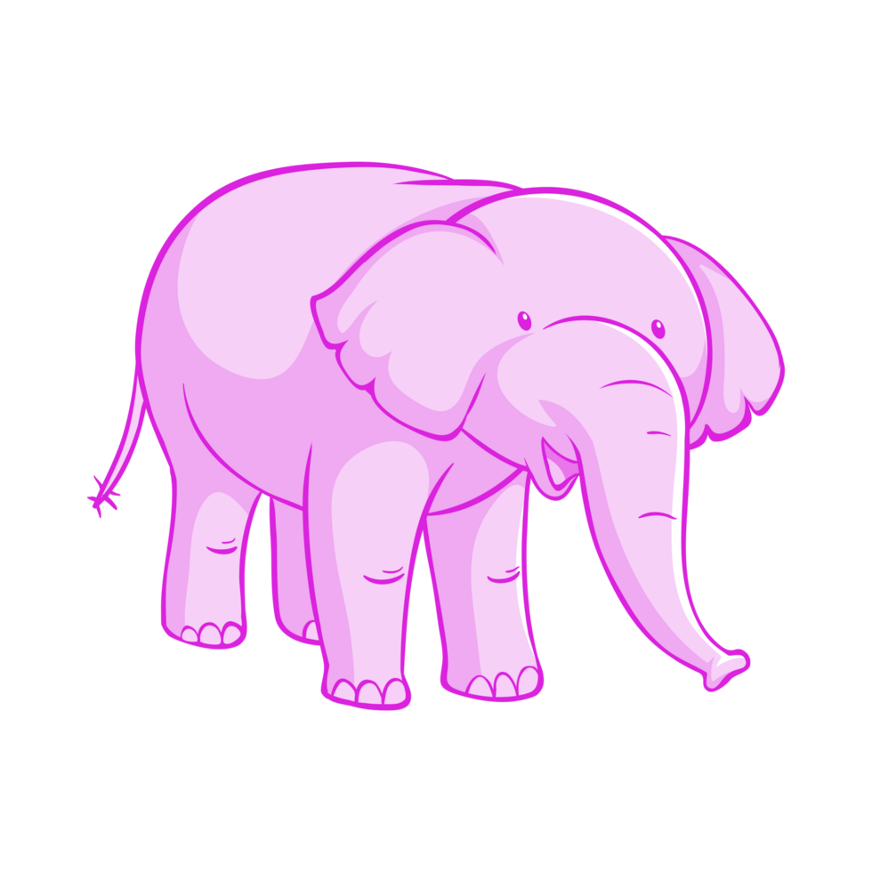 Free Purple elephant cartoon illustration 23353726 PNG with Transparent