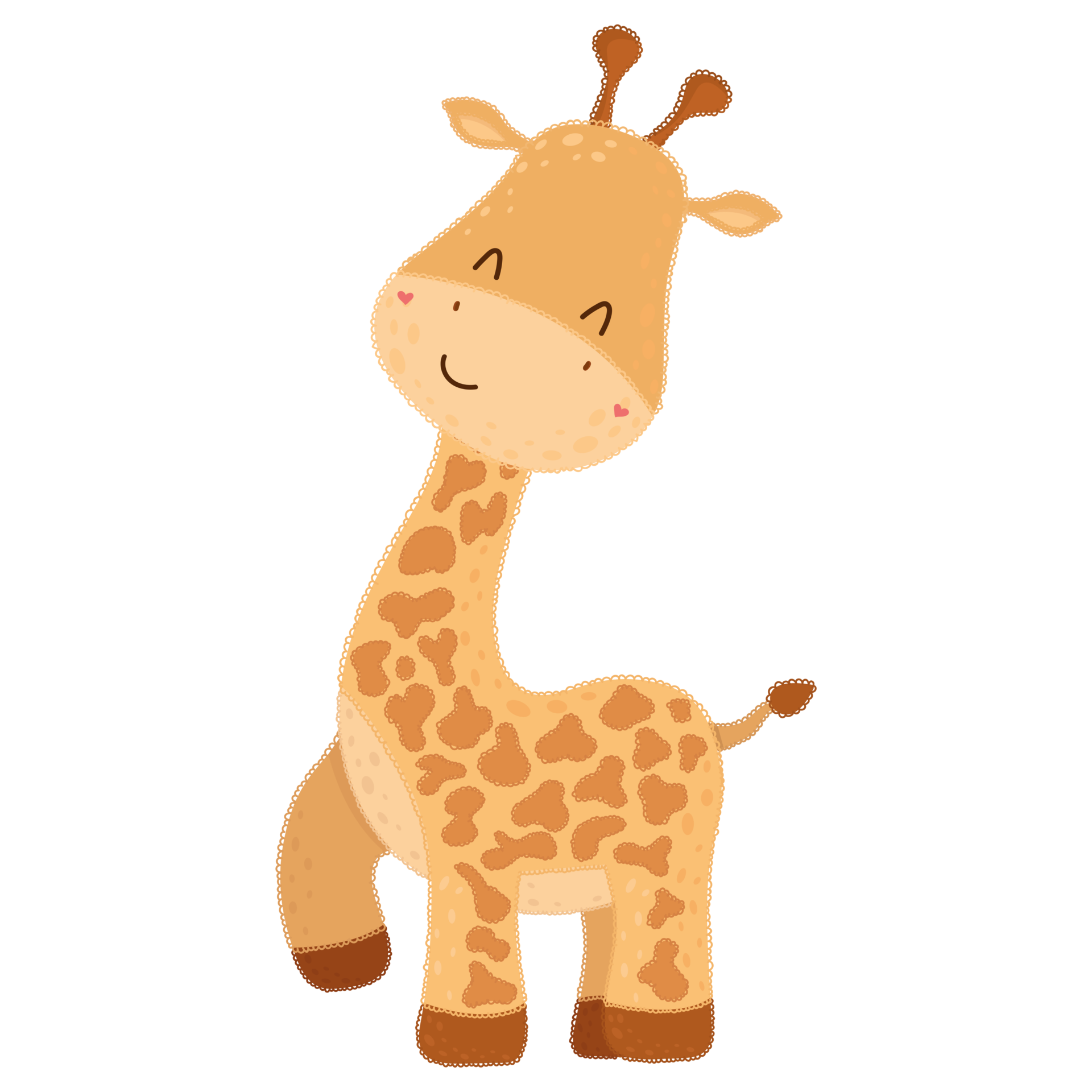 Free Cute Cartoon Giraffe Illustration 23353862 Png W - vrogue.co