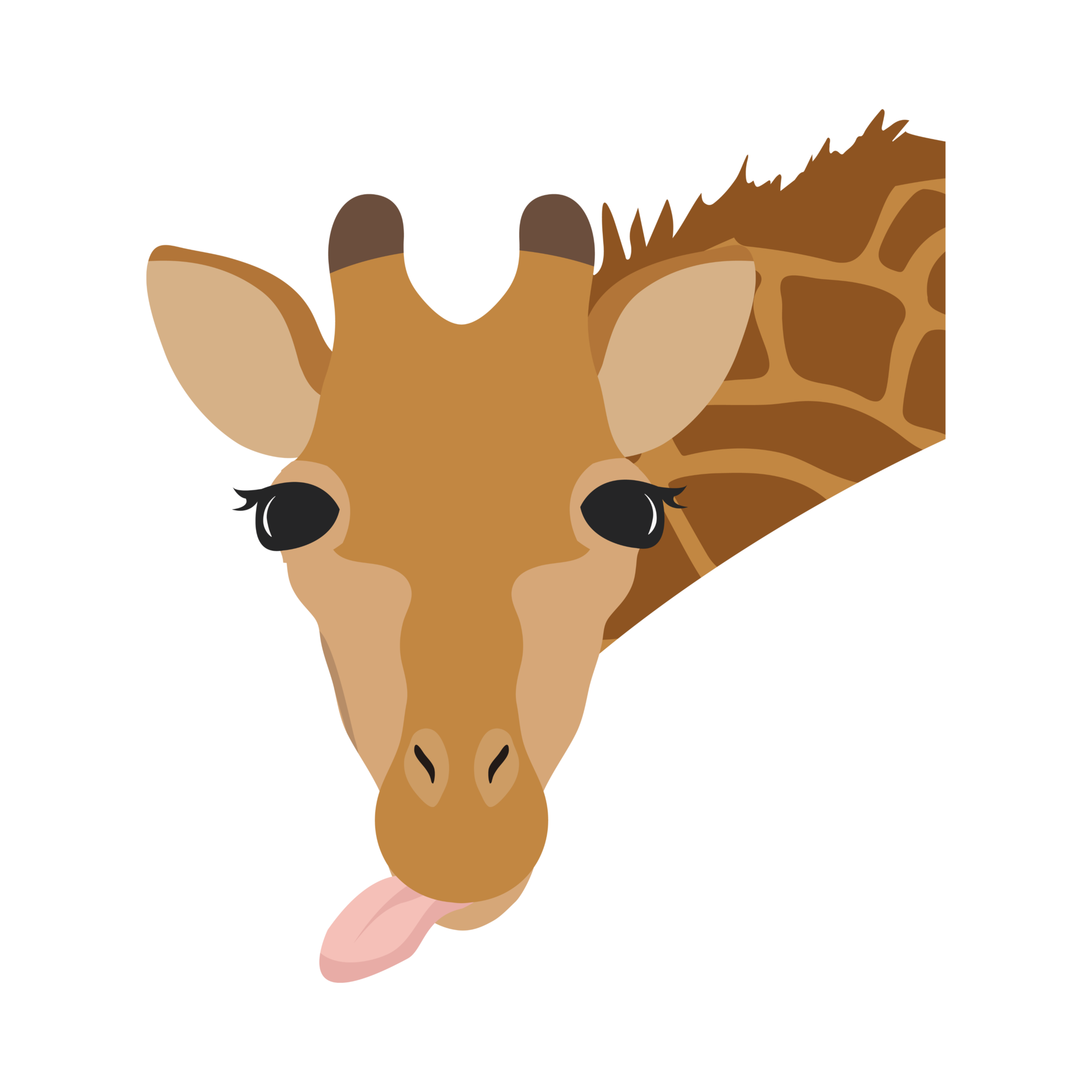 Free Cute Cartoon Giraffe Illustration 23353862 Png W - vrogue.co