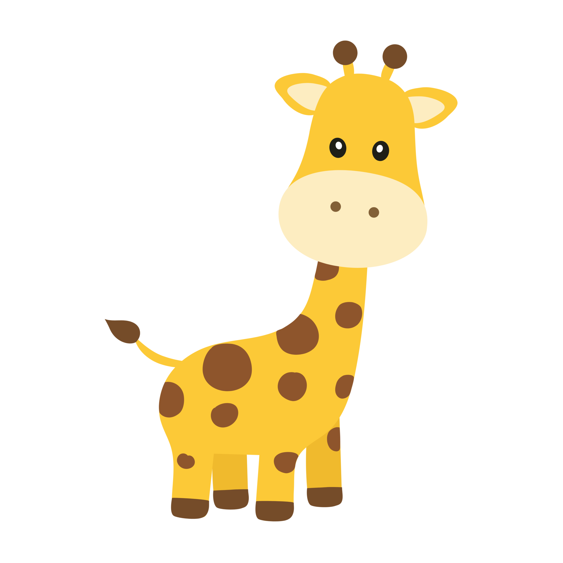 Free Cute Cartoon Giraffe Illustration 23353944 PNG with Transparent