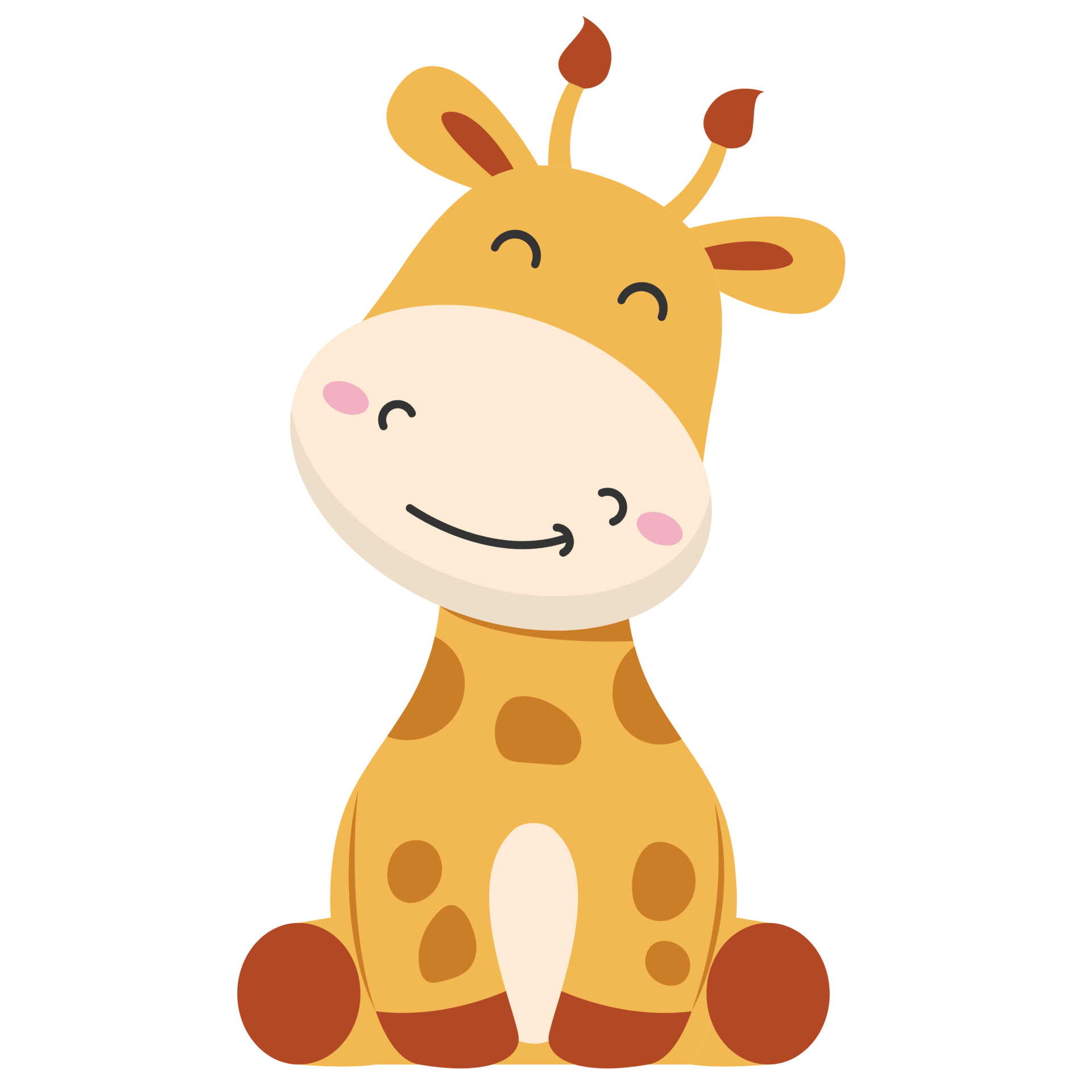 linda dibujos animados jirafa ilustración 23353957 PNG