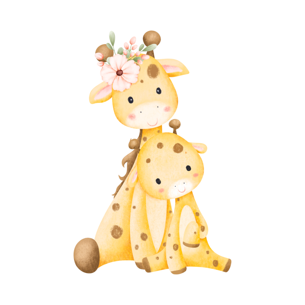 Free Funny Cartoon Giraffe Illustration 23354026 PNG with Transparent